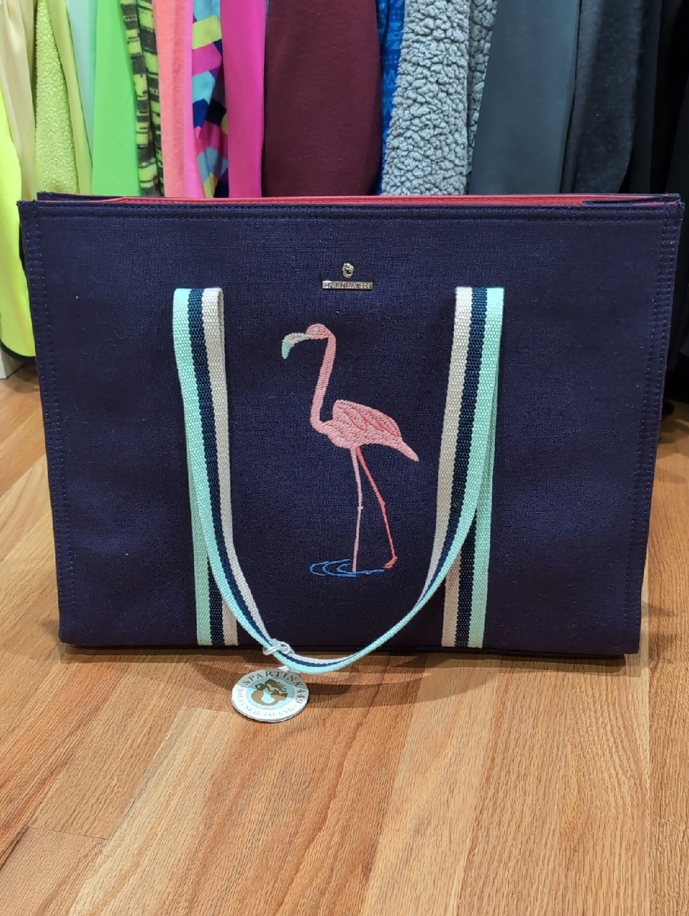 Spartina Flamingo Tote Bag